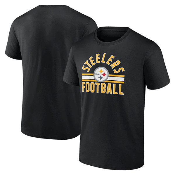 Pittsburgh Steelers Black Arch Stripe T-Shirt